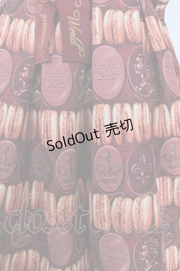 画像4: Innocent World / チョコマカロンジャストウエストジャンパースカート M(93cm丈) ワイン Y-25-10-03-139-IW-OP-AS-ZY (4)