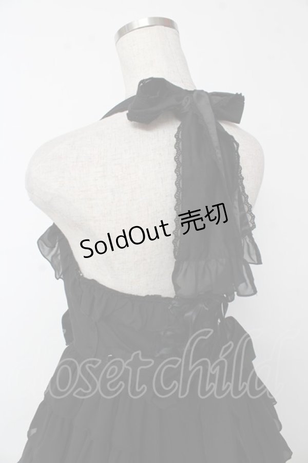 画像5: Angelic Pretty / ふんわりフリルホルタージャンパースカート  黒 Y-25-10-03-143-AP-OP-AS-ZI (5)