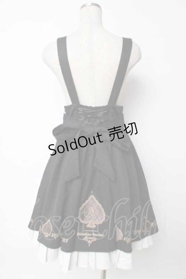 画像2: Amavel / トランプのデコレーションケーキスカート  黒 Y-25-10-03-154-CA-SK-SZ-ZY (2)