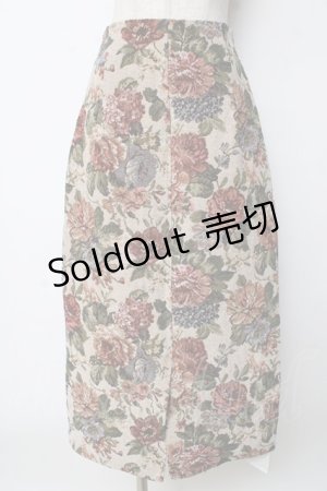 画像: axes femme / ゴブランスカート  ベージュ Y-25-10-03-168-AX-SK-SZ-ZI