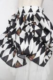 画像3: ATELIER PIERROT / Diamond Circus Skirt  白×黒 Y-25-10-03-175-EL-SK-SZ-ZY (3)