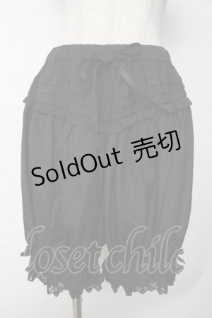 画像: axes femme kawaii / コットンドロワーズ  黒 Y-25-10-03-178-AX-PA-SZ-ZY