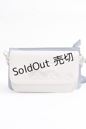 画像: axes femme / バイカラー2wayポシェット  サックス Y-25-10-03-035-AX-BG-SZ-ZT500