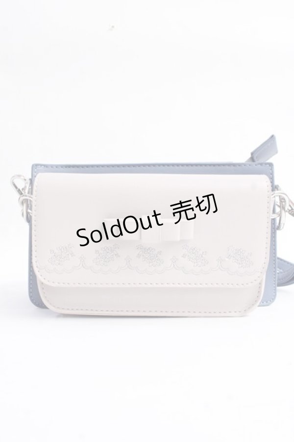 画像1: axes femme / バイカラー2wayポシェット  サックス Y-25-10-03-035-AX-BG-SZ-ZT500 (1)