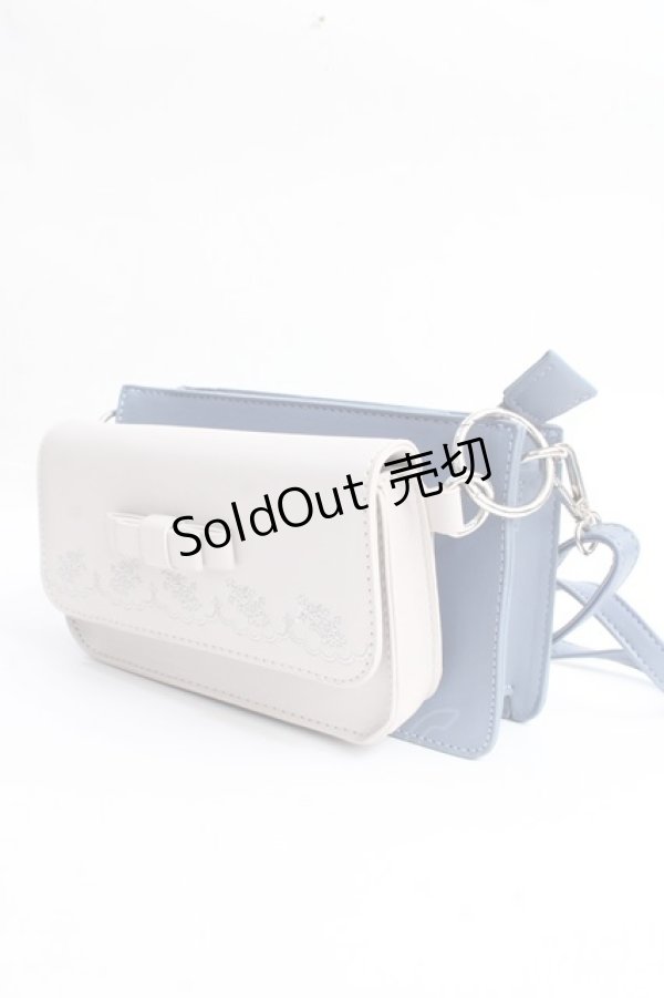 画像3: axes femme / バイカラー2wayポシェット  サックス Y-25-10-03-035-AX-BG-SZ-ZT500 (3)