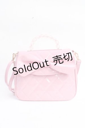 画像: Lolime by mellfy memory / Lovely Ribbon キルティングバッグ  ピンク Y-25-10-03-037-LO-BG-SZ-ZY