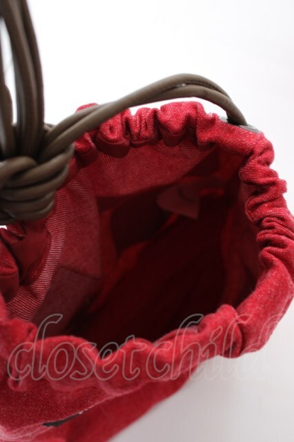 画像3: PINK HOUSE / KEITA MARUYAMA 巾着バッグ  赤 Y-25-10-05-074-LO-BG-SZ-ZY (3)