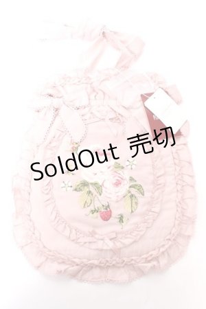 画像: PINK HOUSE / Berry Rose刺繍アップリケ付きフリルポシェット  ピンク Y-25-10-05-076-LO-BG-SZ-ZY