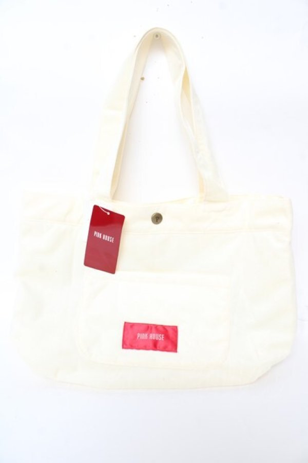 画像2: PINK HOUSE / キティーズ・ブラザーズ刺繍スエードバッグ F アイボリー Y-25-10-05-082-LO-BG-SZ-ZY (2)