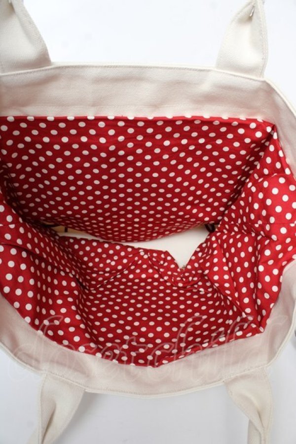 画像3: PINK HOUSE / ひな菊ロンド刺しゅうバッグ  生成り Y-25-10-05-092-LO-BG-SZ-ZY (3)