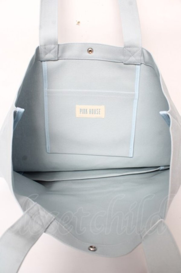 画像3: PINK HOUSE / カラフルロゴプリントトートバッグ  サックス Y-25-10-05-096-LO-BG-SZ-ZY (3)