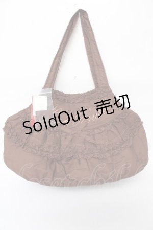 画像: PINK HOUSE / ロゴ刺繍入りローンバッグ  ブラウン Y-25-10-05-099-LO-BG-SZ-ZY
