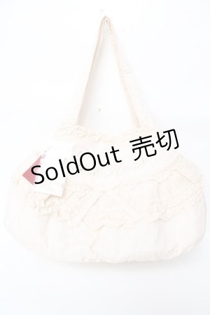 画像: PINK HOUSE / ロゴ刺繍入りローンバッグ F 生成り Y-25-10-05-100-LO-BG-SZ-ZY