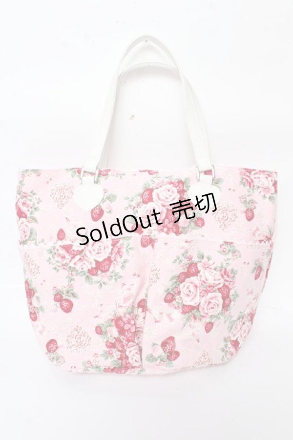 画像1: BABY,THE STARS SHINE BRIGHT / シュガーブーケ〜永遠の乙女の憧れ〜柄バケツ型Bag  ピンク Y-25-10-05-111-BA-BG-SZ-ZY (1)