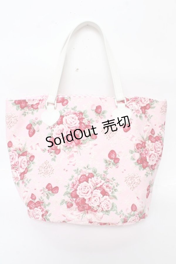 画像2: BABY,THE STARS SHINE BRIGHT / シュガーブーケ〜永遠の乙女の憧れ〜柄バケツ型Bag  ピンク Y-25-10-05-111-BA-BG-SZ-ZY (2)