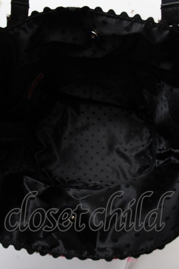 画像3: BABY,THE STARS SHINE BRIGHT / シュガーブーケ〜永遠の乙女の憧れ〜柄バケツ型Bag  黒 Y-25-10-05-112-BA-BG-SZ-ZY (3)