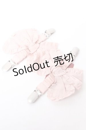 画像: PINK HOUSE / リボン付きたくし上げベルトクリップ2個セット  ピンク Y-25-10-05-026-LO-ZA-SZ-ZY