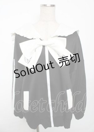 画像: Ank Rouge / ジャージセーラーパーカー M 黒 Y-25-10-06-041-CA-TO-SZ-ZY