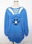画像1: Candy Stripper / POP UP RABBIT KNIT ONEPIECE  青 Y-25-10-06-042-PU-OP-SZ-ZY (1)