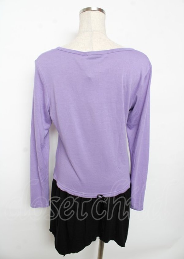 画像2: ALGONQUINS / Halloween nightカットワンピース F パープル Y-25-10-06-046-AL-OP-SZ-ZY (2)