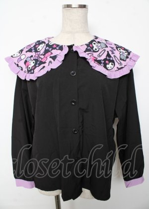 画像: ACDC RAG / クロミ ブラウス  黒 Y-25-10-06-048-PU-BL-SZ-ZY