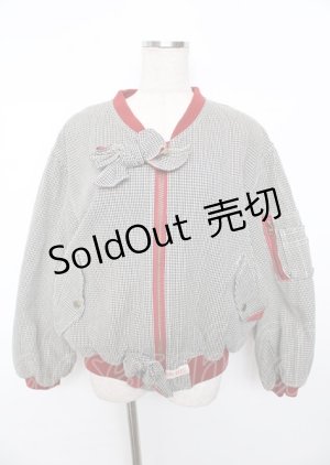 画像: PINK HOUSE / リボンモチーフ付きブルゾン   Y-25-10-06-052-LO-JA-SZ-ZY