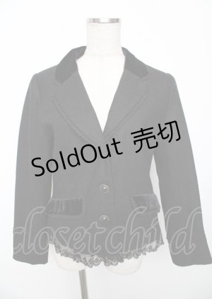 画像: axes femme / ベストドッキングテーラージャケット M 黒 Y-25-10-06-055-AX-JA-SZ-ZY