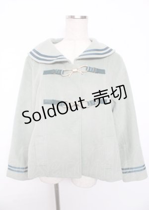 画像: axes femme POETIQUE / リボンビットセーラーコート M グリーン Y-25-10-06-059-AX-CO-SZ-ZI