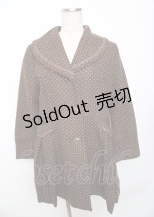 画像: axes femme / ラメドットコート  ブラウン Y-25-10-06-069-AX-CO-SZ-ZY