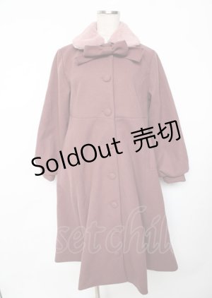 画像: m petit by misako / ロングコート  ピンク Y-25-10-06-071-LO-CO-SZ-ZY