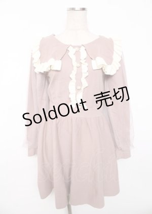 画像: Ank Rouge / ニットワンピース  ピンク Y-25-10-06-085-CA-OP-SZ-ZY