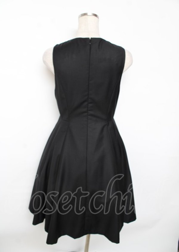 画像2: PEACE NOW / レースアップジャンパースカート M 黒 Y-25-10-06-090-PU-OP-SZ-ZY (2)