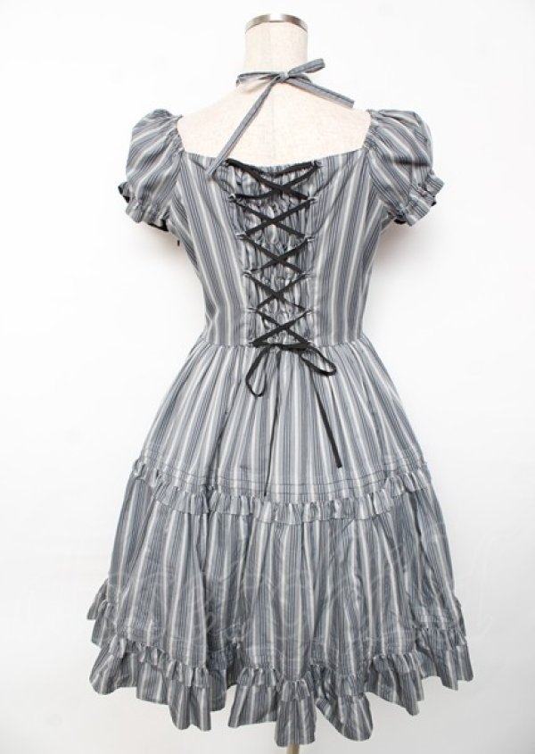 画像2: Victorian maiden / クラシカルレジメンタルフラワーチュールドレス  アッシュ Y-25-10-06-091-CL-OP-SZ-ZY (2)