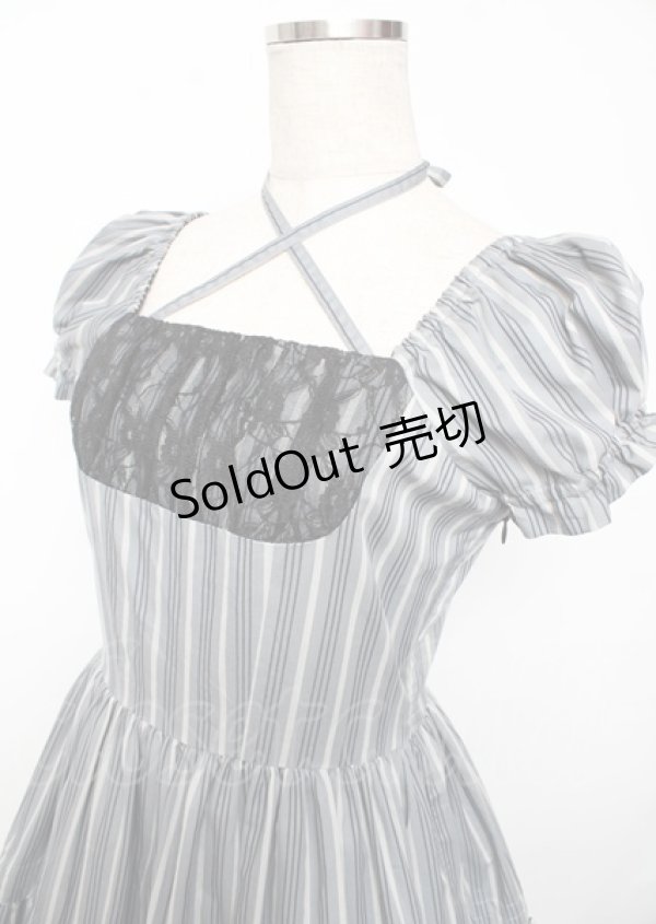 画像3: Victorian maiden / クラシカルレジメンタルフラワーチュールドレス  アッシュ Y-25-10-06-091-CL-OP-SZ-ZY (3)