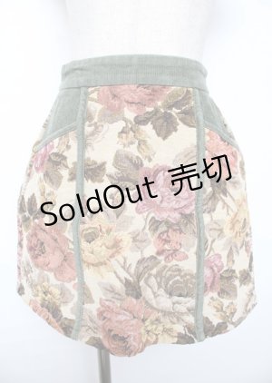 画像: merry jenny / ジャガードキリカエミニスカート F カーキ Y-25-10-06-099-LO-SK-SZ-ZY