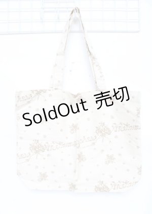 画像: metamorphose / オリジナルロゴプリントトートバッグ  キナリ Y-25-10-06-013-ME-BG-SZ-ZY