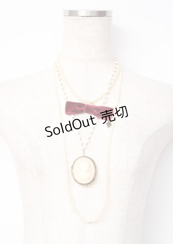 画像1: metamorphose / カメオロケットパールペンダント  ピンク Y-25-10-06-016-ME-AC-SZ-ZY (1)