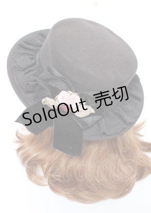 画像: axes femme / ローズブーケフェルトカンカン 57cm 黒 Y-25-10-06-026-AX-AC-SZ-ZT-K007