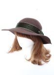 画像2: axes femme / ベロアリボンキャペリン 57.5cm 茶 Y-25-10-06-027-AX-AC-SZ-ZT-K025 (2)