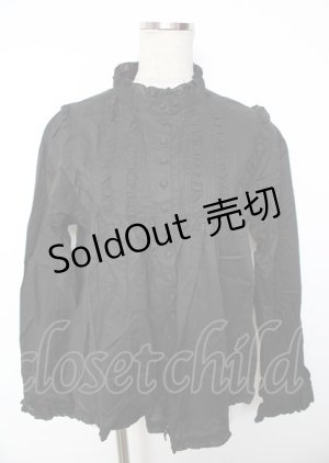 画像: PINK HOUSE / ピンタックブラウス F 黒 Y-25-10-07-028-LO-BL-SZ-ZY