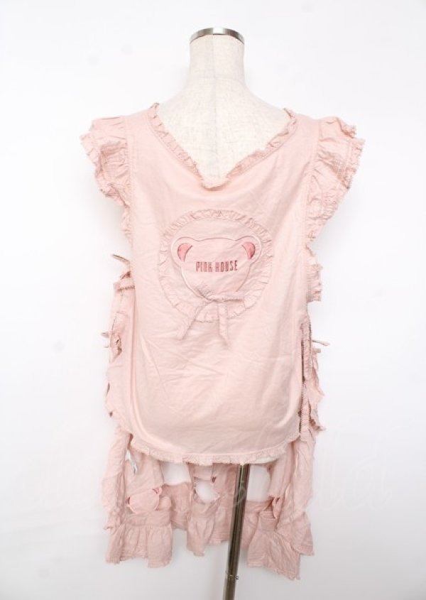 画像2: PINK HOUSE / Flower Picnicのローンタブリエ F ピンク Y-25-10-07-047-LO-OP-SZ-ZY (2)