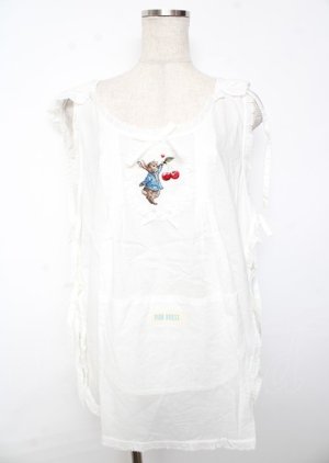 画像: PINK HOUSE / PETER RABBIT TABLIER F 白 Y-25-10-07-051-LO-TO-SZ-ZY