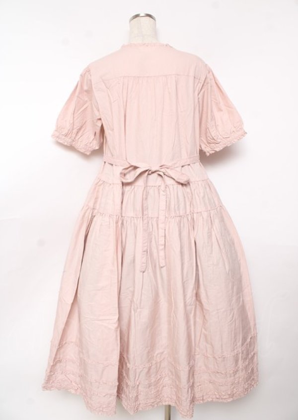 画像2: PINK HOUSE / ピコフリル使いロングワンピース F ピンク Y-25-10-07-053-LO-OP-SZ-ZY (2)