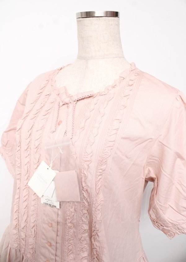 画像3: PINK HOUSE / ピコフリル使いロングワンピース F ピンク Y-25-10-07-053-LO-OP-SZ-ZY (3)