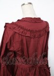 画像6: PINK HOUSE / 小花刺繍入りフリルワンピース F ボルドー Y-25-10-07-055-LO-OP-SZ-ZY (6)