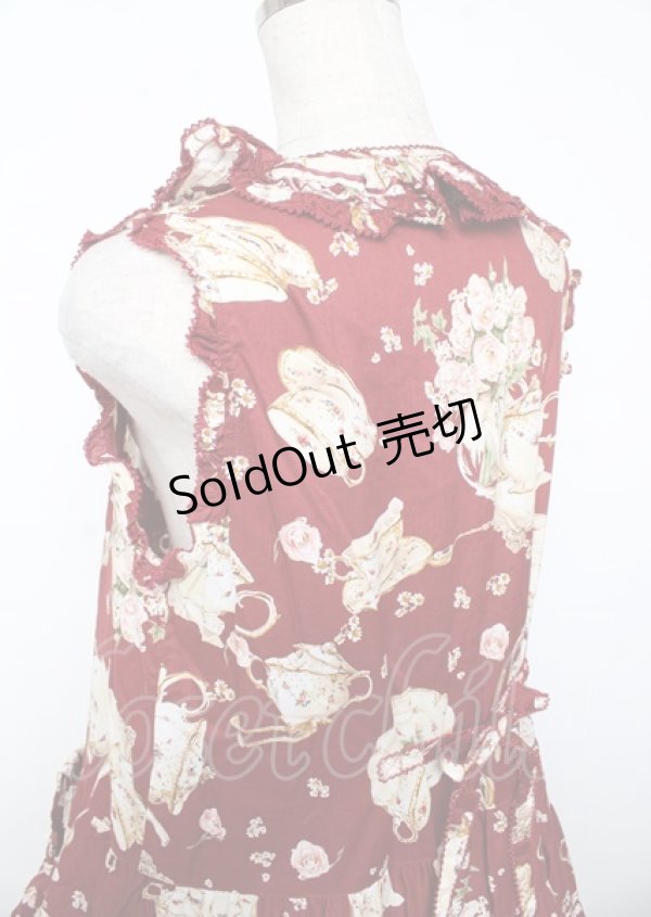 画像5: PINK HOUSE / ティータイムプリントワンピース F 赤 Y-25-10-07-057-LO-OP-SZ-ZY (5)