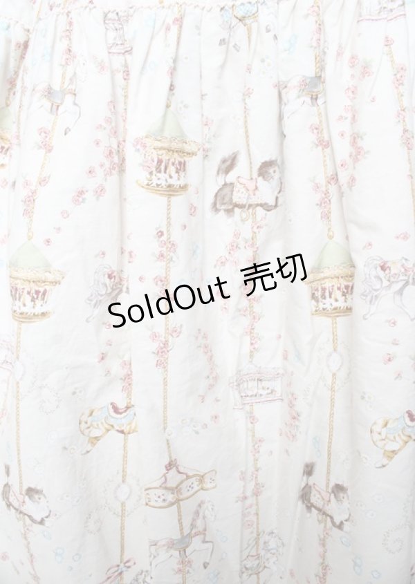 画像3: PINK HOUSE / メリーゴーラウンドプリントスカート F ハッカ Y-25-10-07-063-LO-SK-SZ-ZY (3)