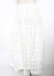 画像2: PINK HOUSE / フリル使いスカート F 白 Y-25-10-07-070-LO-SK-SZ-ZY (2)