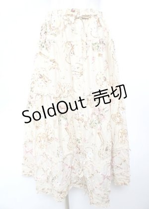 画像: PINK HOUSE / ティータイムプリントスカート  オフ Y-25-10-07-072-LO-OP-AS-ZY