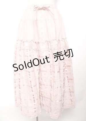 画像: PINK HOUSE / フリル使いスカート  ピンク Y-25-10-07-074-LO-SK-AS-ZY